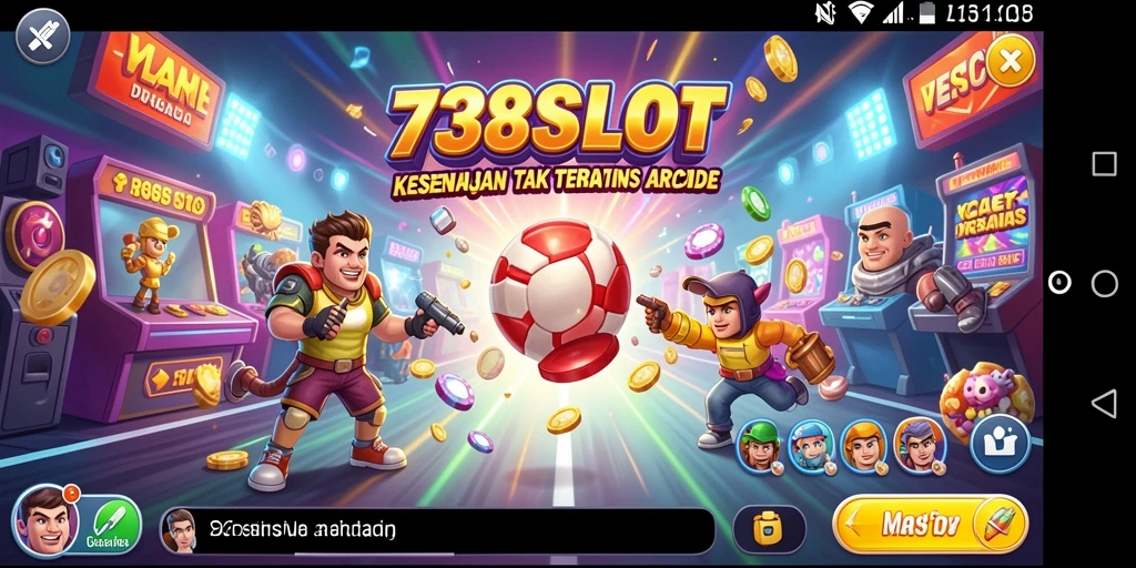 Tampilan gameplay 738SLOT yang menarik dan penuh warna.