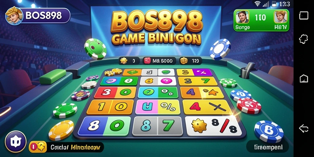 Screenshot utama BOS898 menampilkan aksi seru permainan Bingo.