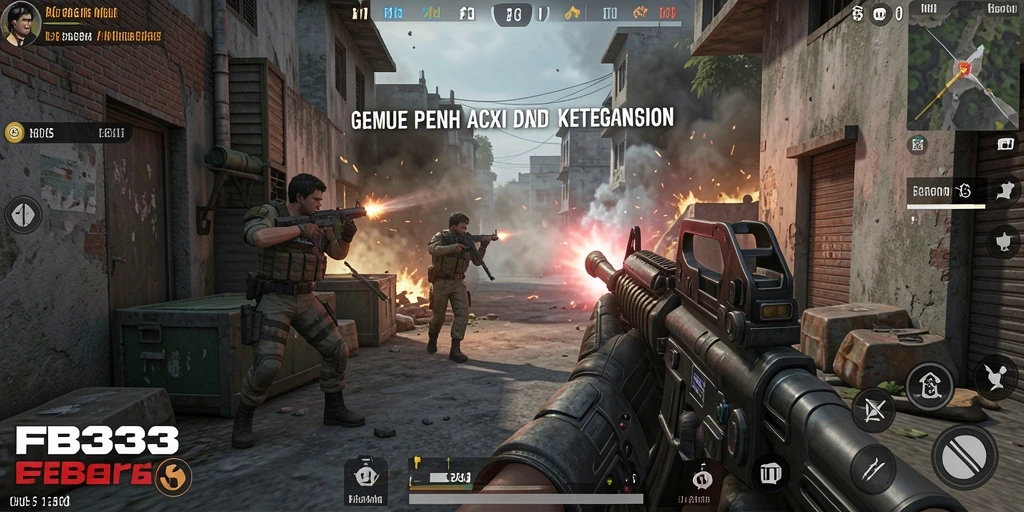 Tangkapan layar menunjukkan aksi mendebarkan dari gameplay FB333.