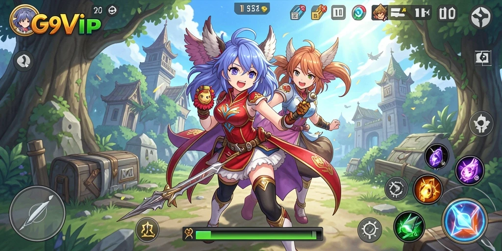 Tampilan menakjubkan dari gameplay G9VIP yang penuh aksi.