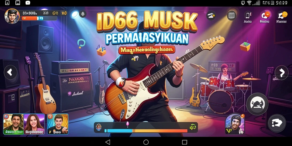 Tampilan gameplay ID66 yang mengasyikkan dalam permainan musik.