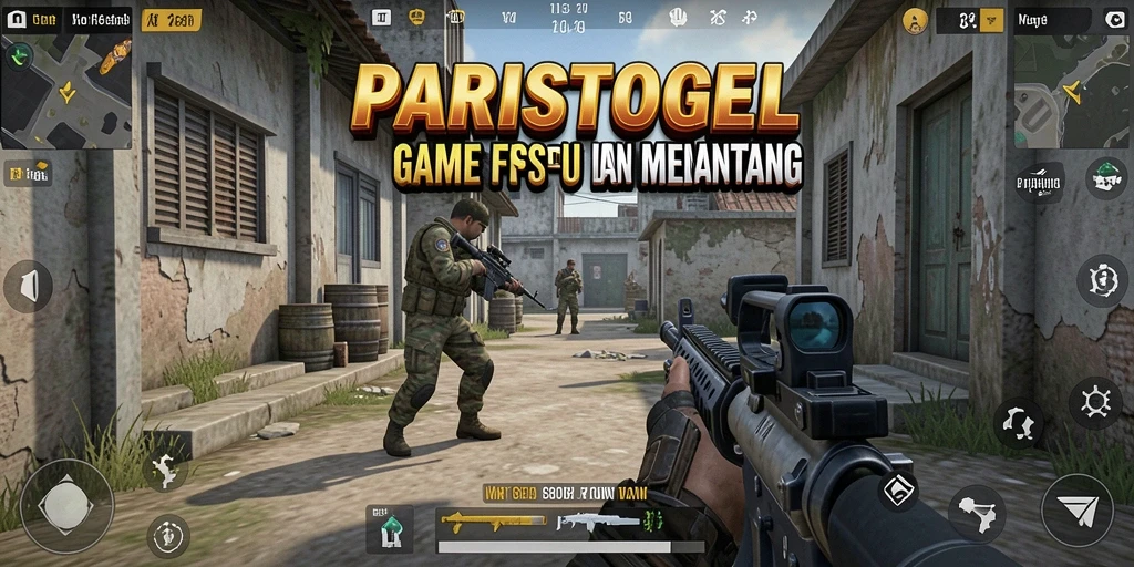 Screenshot dari gameplay intens di PARISTOGEL menunjukkan aksi pertempuran yang seru.