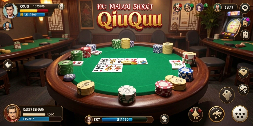 Tampilan gameplay QiuQiu yang menarik dan seru.