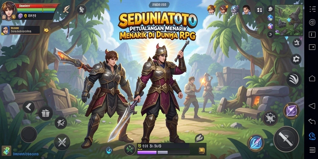 Screenshot dari gameplay RPG yang seru di SEDUNIATOTO.