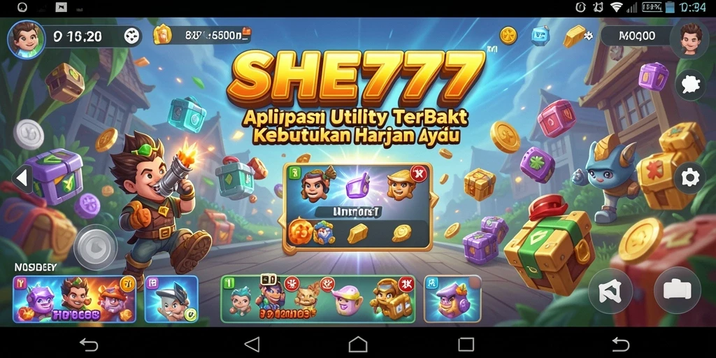 Tampilan antarmuka SHE777 yang intuitif dan menarik.