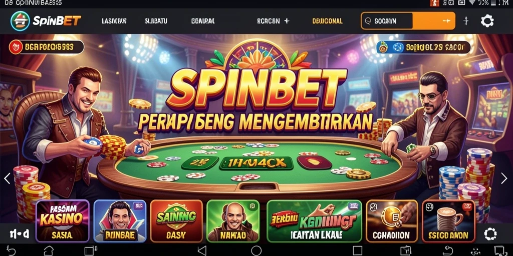 Screenshot SPINBET menampilkan gameplay Kasino yang mengasyikkan.