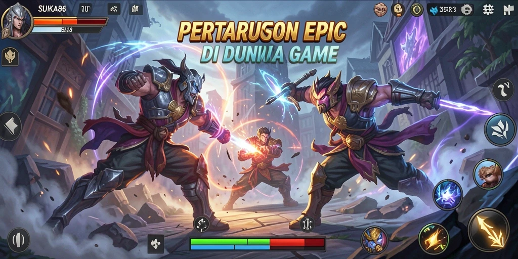 Screenshot gameplay Fighting yang menegangkan di SUKA86.
