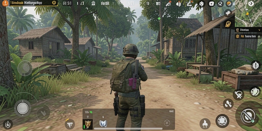 Tampilan gameplay <strong>V21</strong> yang mendebarkan dan interaktif.